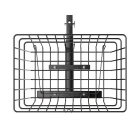Scooter Rear Basket, Heavy Duty Metal Wire Basket with Handle, Spacious Cargo Basket, Works with 1-inch Receiver, Compatible with Most Golden