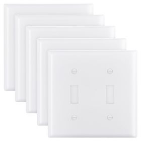 Toggle Light Switch Wall Plates, 2-Gang Switch Electrical Outlet Covers