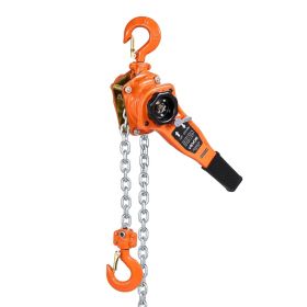 Manual Lever Chain Hoist, 1T 2200LBS Capacity Heavy Duty Come Along, 10FT Lift G80 Alloy Steel Chain With Dual Pawl Mechanical Brake