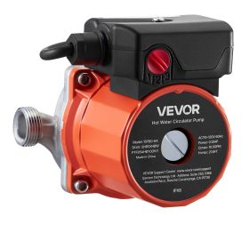 Hot Water Recirculating Pump, 10 GPM, Instant Circulation Circulator Pump System, 3-Speed Control, 0.13 HP, 110-120V, NPT 3/4 in to NPT 1/2 in Ad