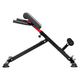 Roman Chair Hyperextension Bench, 250 lbs Adjustable & Foldable Extension Machine, Multi-Function Exercise Equipment for Glute, Hamstring, Back