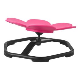 Kids Swivel Chair, 220 lbs Capacity, Flower Shape Sensory Spinning Chair, Autistic Kids Sensory Toy Seat with Non-Slip Metal Base