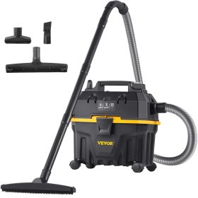 Wet Dry Vac, 4 Gallon, 5 Peak HP, 3 in 1 Shop Vacuum with Blowing Function Portable Attachments to Clean Floor, Upholstery, Gap, Car, ETL Listed