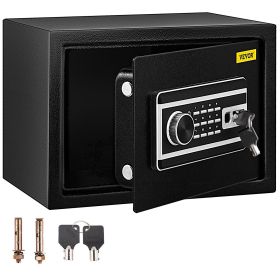 Safe Box, 0.8 CU.FT Fingerprint Safe Box for Money with 2 Keys & Digital Keypad, Q235 Steel Safe Box for Storing Cash, Jewelry, Pistols, Document