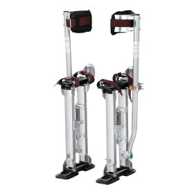 Drywall Stilts, 18''-30'' Adjustable Aluminum Tool Stilts with Protective Knee Pads, Durable and Non-slip Work Stilts for Sheetrock Painting, Wal