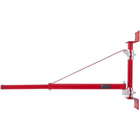 Electric Hoist Support Arm, 1320 lbs Max Load Capacity, Electric Hoist Holder Swing Arm with Pole, Steel Hoist Frame