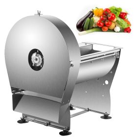 Electric Food Slicer, 10In Manual Vegetable Fruit Slicer, 0-0.4 In Adjustable Thickness Fruit Slicer Machine with Removable Stainless Steel Blade