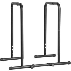 Dip Bar, 440 lbs Capacity, Heave Duty Dip Stand Station with Adjustable Height, Fitness Workout Dip Bar Station Stabilizer Parallette Push Up Sta