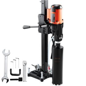 Diamond Core Drilling Machine, 8in Wet&Dry Concrete Core Drill Rig with Stand, 750RPM Speed & 1-1/4" 5/8" Thread & Lifting Handle