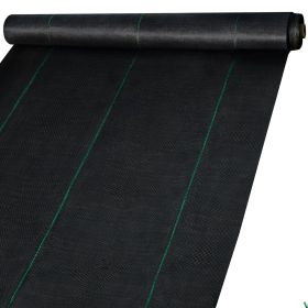 Weed Control Fabric 6ft x 300ft - Geo Textile Fabric Heavy Duty - Woven Ground Cover for Commercial Greenhouse, Yard, Garden Barrier Cloth Blocke