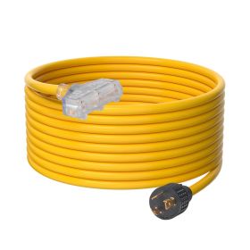 30-Amp Generator Extension Cord, 25 Feet, 125V 375W Heavy Duty Generator Outdoor Power Cord