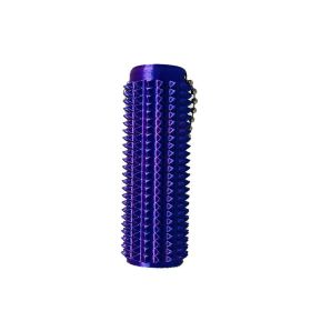 Rainbow Textured Silicone Fidget Stress Relief Keychain - Portable Palm Massager for Anxiety, Focus & Relaxation, Perfect for Travel, Work & Scho (Color: Blue Purple)