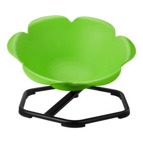 Kids Swivel Chair, 220 lbs Capacity, Cylinder Shape Sensory Spinning Chair, Autistic Kids Sensory Toy Seat with Non-Slip Metal Base (Pattern: Roller, Color: Green)